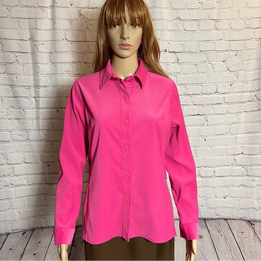 Petite Sophisticate Pink Shirt Jacket Size 8